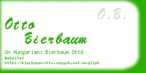 otto bierbaum business card