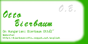 otto bierbaum business card